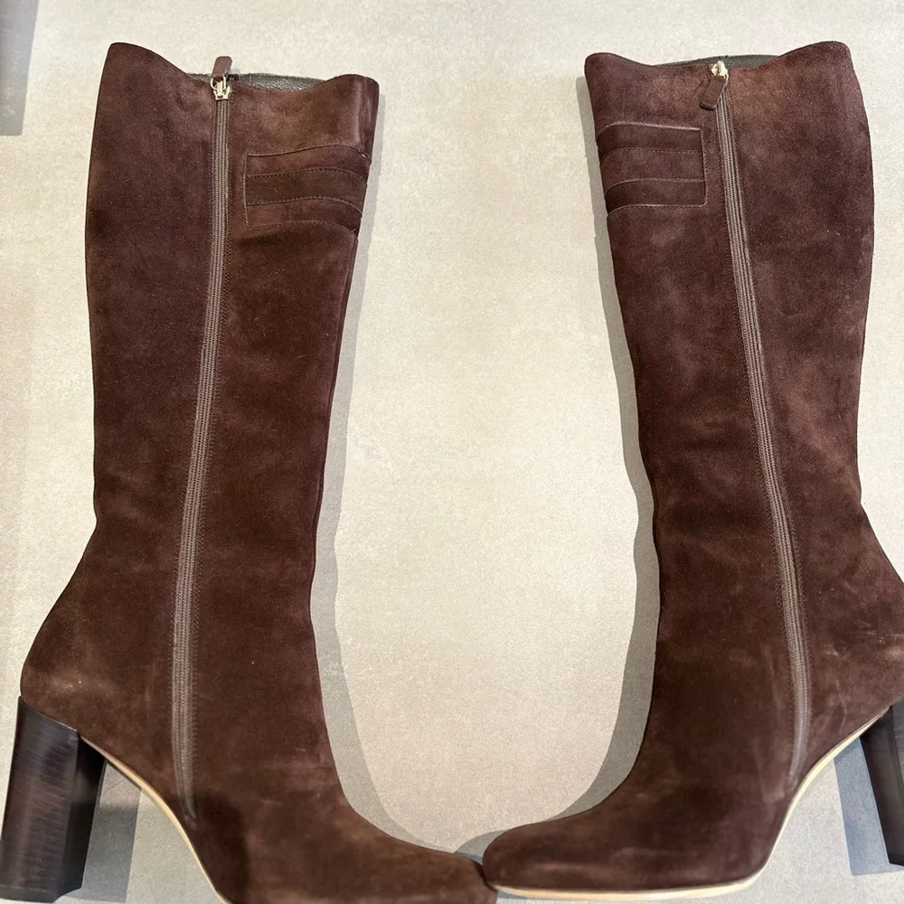 Gucci Hasler Brown Suede Horsebit Riding Boots Like new with original Gucci box - Picture 5 of 7